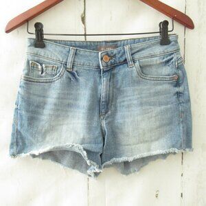DL1961 Jeans Shorts 25 Karlie Boyfriend Denim Frayed Raw Hem